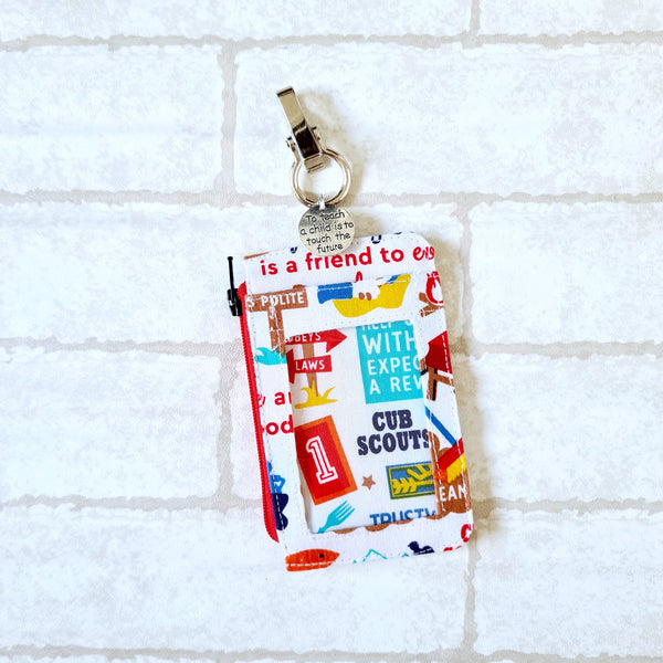 Teacher's Day Gift | Clear Card Holder Pouch with charm | Handy Card Pouch Design 12 Community