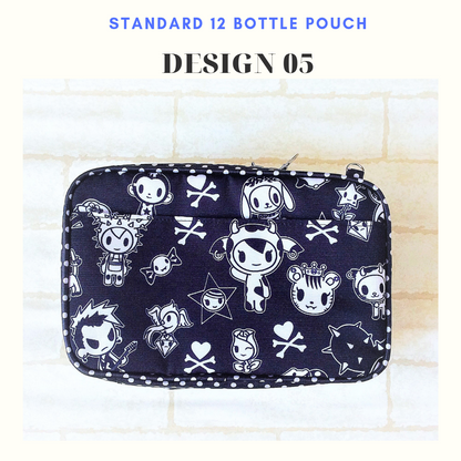 Essential Oil Bottle Travel Pouch | 8 Bottle Essential Oil Pouch | 12 Bottle Essential Oil Pouch | TKDK Design 06