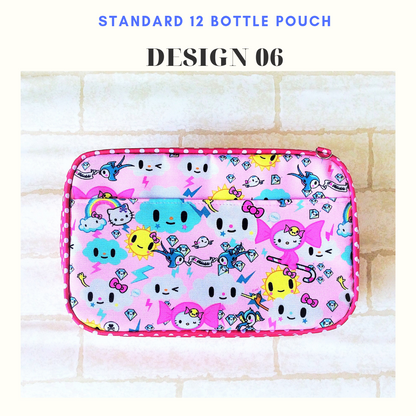 Essential Oil Bottle Travel Pouch | 8 Bottle Essential Oil Pouch | 12 Bottle Essential Oil Pouch | TKDK Design 06