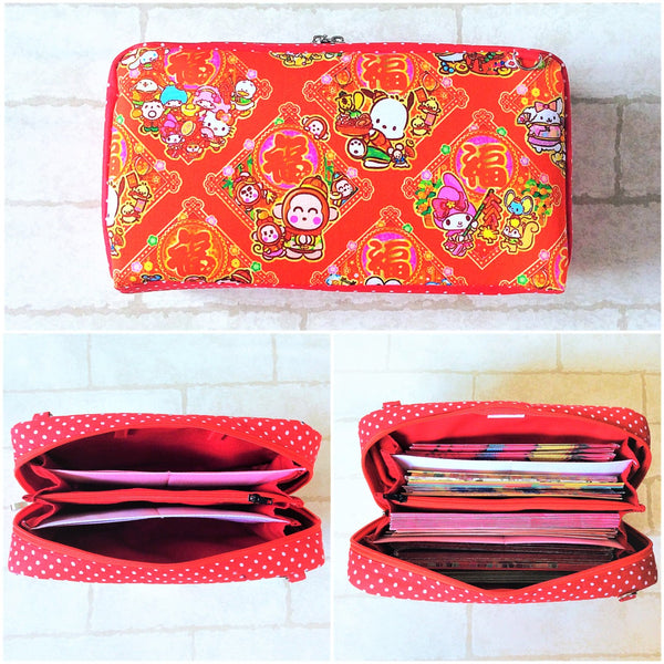 SPACIOUS Hong Bao Organizer | Ang Pao Wallet | Spacious Organizer 100 Red Packets | Spacious Sanrio Design 22B18