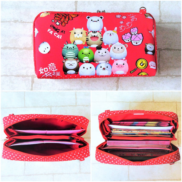 SPACIOUS Hong Bao Organizer | Ang Pao Wallet | Spacious Organizer 100 Red Packets | Spacious 12 Zodiac Design 22B21