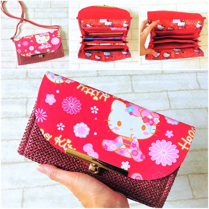 Elegant Sling Ang Bao Organizer with shoulder sling |  Flap Pouch for Red Packets | Sling HK Organiser 40 Red Packets | HK Design 22B28