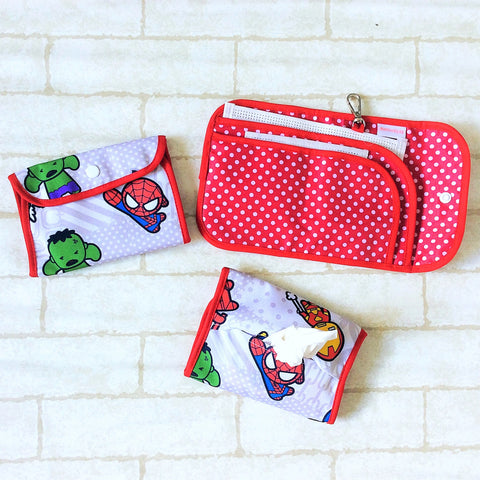 READY STOCK: SURGICAL MASK POUCH | 2 in 1 Surgical Mask Wallet cum Tissue Pouch | Design 2B07
