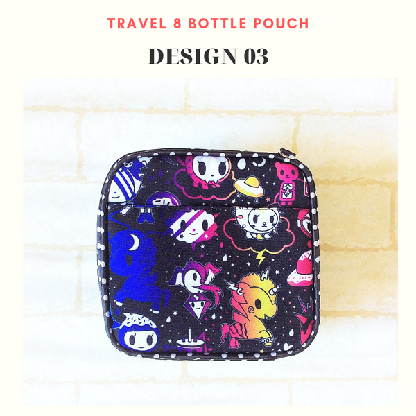 Essential Oil Bottle Travel Pouch | 8 Bottle Essential Oil Pouch | 12 Bottle Essential Oil Pouch | TKDK Design 03