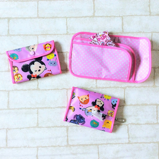 READY STOCK: SURGICAL MASK POUCH | 2 in 1 Surgical Mask Wallet cum Tissue Pouch | Design 4B26