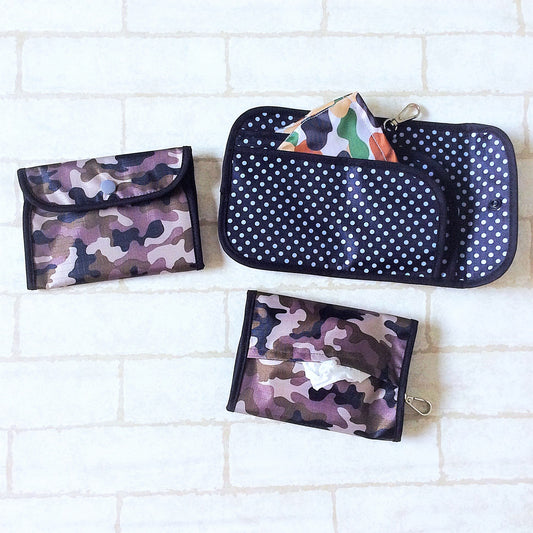 READY STOCK: SURGICAL MASK POUCH | 2 in 1 Surgical Mask Wallet cum Tissue Pouch | Design 4B30