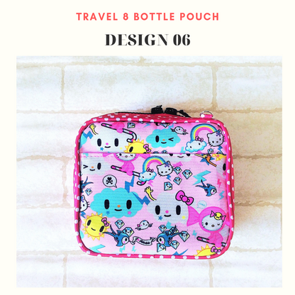 Essential Oil Bottle Travel Pouch | 8 Bottle Essential Oil Pouch | 12 Bottle Essential Oil Pouch | TKDK Design 06