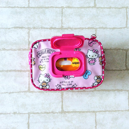 ROOMY WET AND DRY Pocket Tissue cum Cosmetic Pouch | WET AND DRY Pocket Tissue Pouch | Cosmetic Pocket Wet and Dry HK Design 8B09