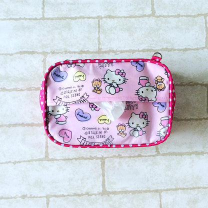ROOMY WET AND DRY Pocket Tissue cum Cosmetic Pouch | WET AND DRY Pocket Tissue Pouch | Cosmetic Pocket Wet and Dry HK Design 8B09