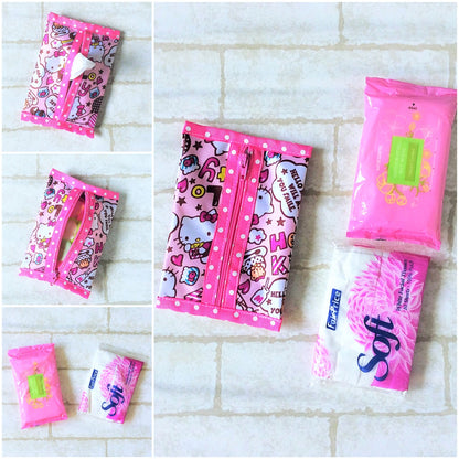 Waterproof 2 sided Wet and Dry Tissue Pouch (Pocket Size) | Pocket Tissue Pouch HK Design 9B01