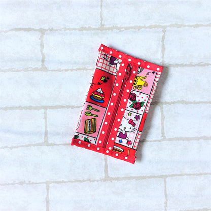 Waterproof 2 sided Wet and Dry Tissue Pouch (Pocket Size) | Pocket Tissue Pouch HK Design 9B04