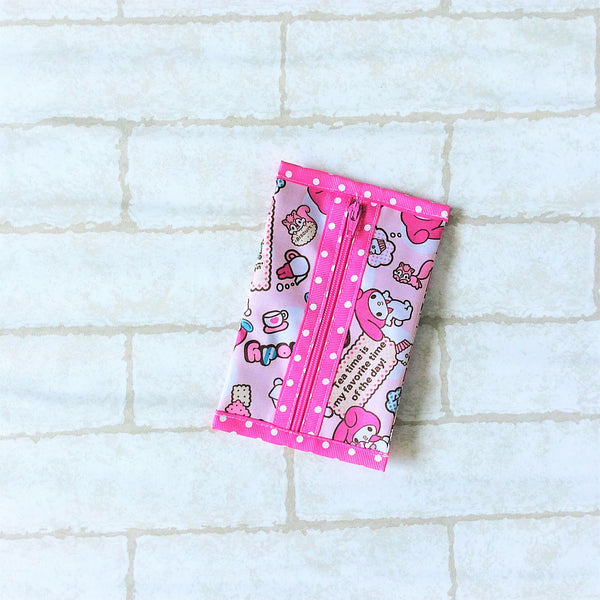 Waterproof 2 sided Wet and Dry Tissue Pouch (Pocket Size) | Pocket Tissue Pouch My Melody Design 9B05