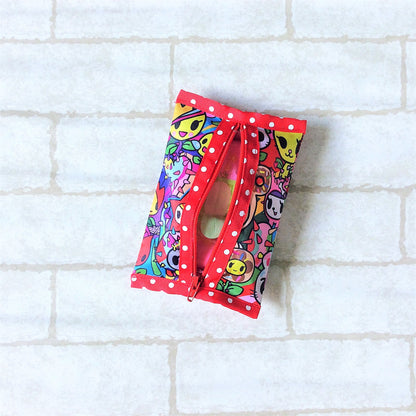 Waterproof 2 sided Wet and Dry Tissue Pouch (Pocket Size) | Pocket Tissue Pouch TKDK Design 9B06