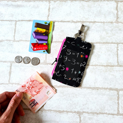 Teacher's Day Gift | Clear Card Holder Pouch with charm | Handy Card Pouch Design 10 Superhero
