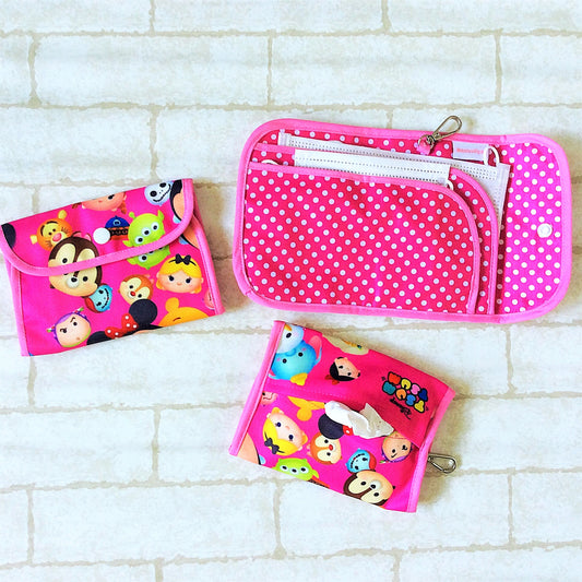 READY STOCK: SURGICAL MASK POUCH | 2 in 1 Surgical Mask Wallet cum Tissue Pouch | Design 2B01