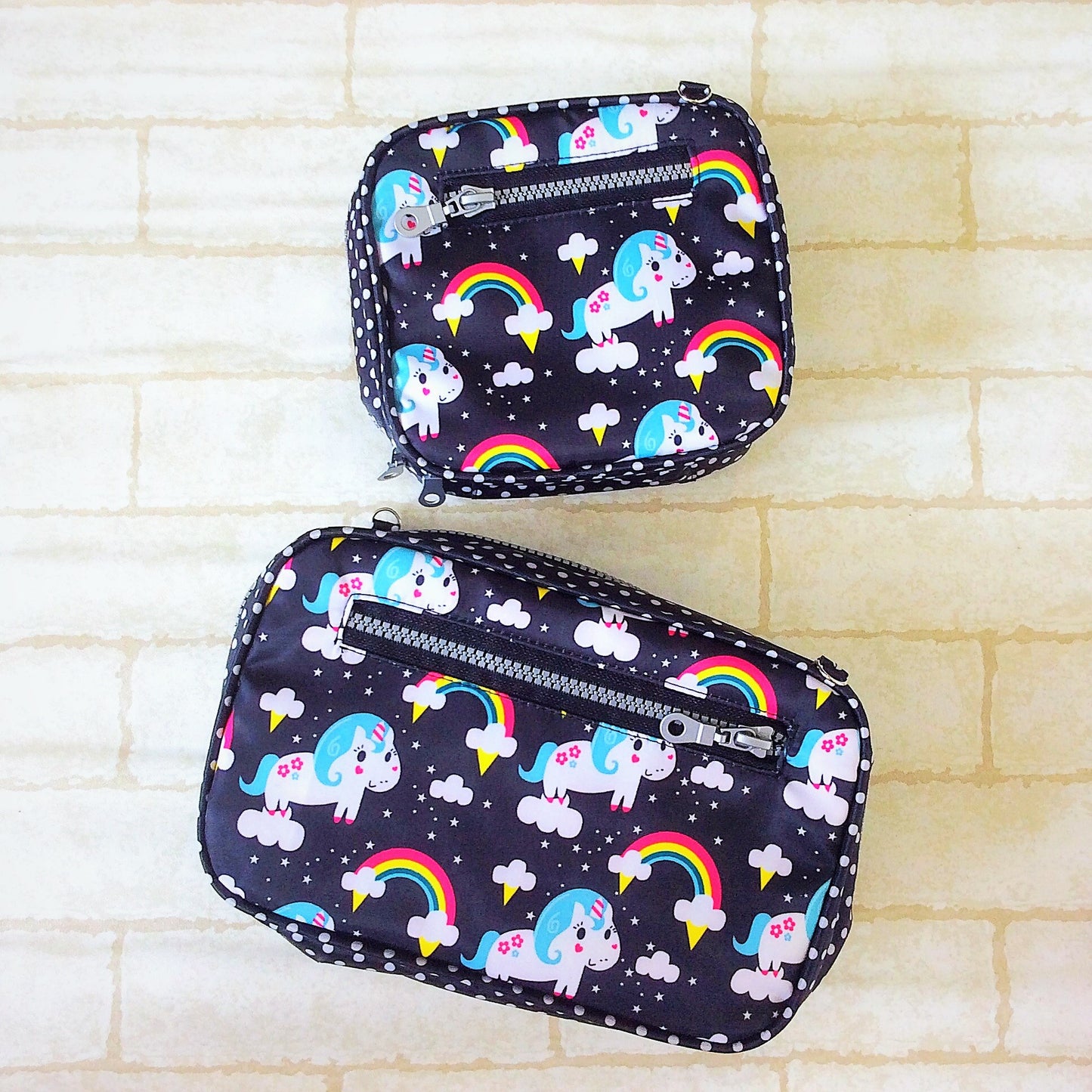 Essential Oil Bottle Travel Pouch | 8 Bottle Essential Oil Pouch | 12 Bottle Essential Oil Pouch | Unicorn Design 01