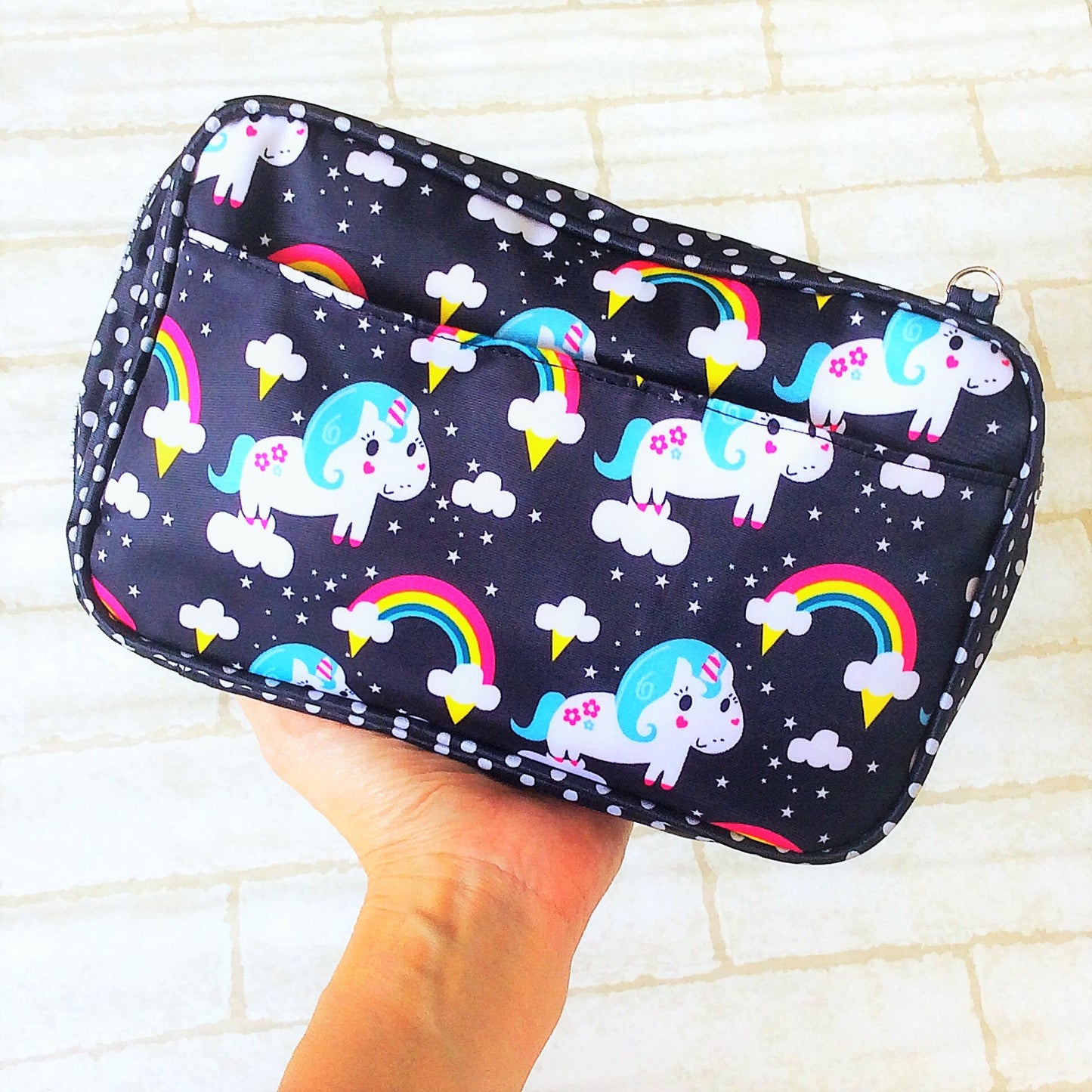 Essential Oil Bottle Travel Pouch | 8 Bottle Essential Oil Pouch | 12 Bottle Essential Oil Pouch | Unicorn Design 01
