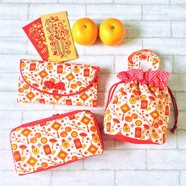 FLAP Ang Bao Organizer |  Pouch for Red Packets | Flap Organiser 50 Red Packets | Flap CNY Design 23B02