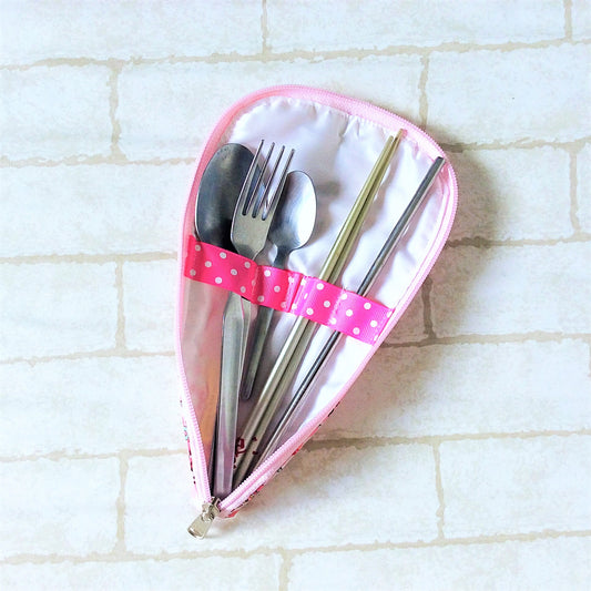 Waterproof Cutlery Travel Pouch  | Cutlery Organiser Pouch | Cutlery Pouch HK Design 1B01