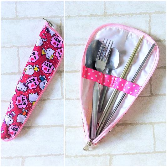 Waterproof Cutlery Travel Pouch  | Cutlery Organiser Pouch | Cutlery Pouch HK Design 1B01