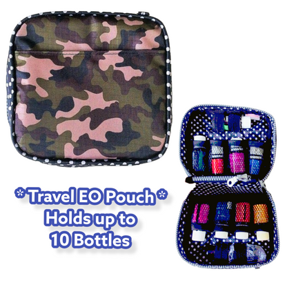 Essential Oil Bottle Travel Pouch | 8 Bottle Essential Oil Pouch | 12 Bottle Essential Oil Pouch | Army Design 02