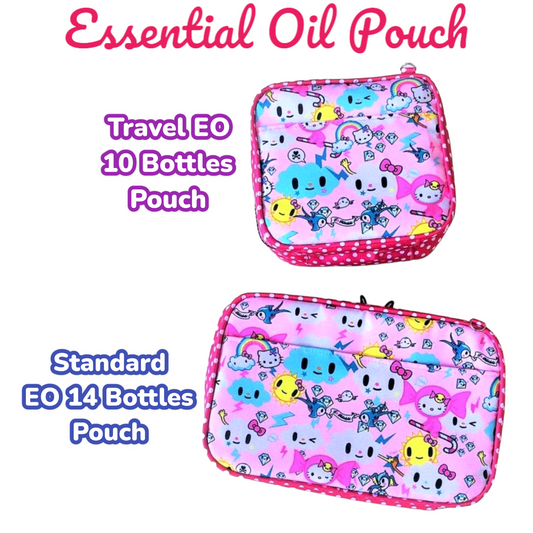 Essential Oil Bottle Travel Pouch | 8 Bottle Essential Oil Pouch | 12 Bottle Essential Oil Pouch | TKDK Design 06