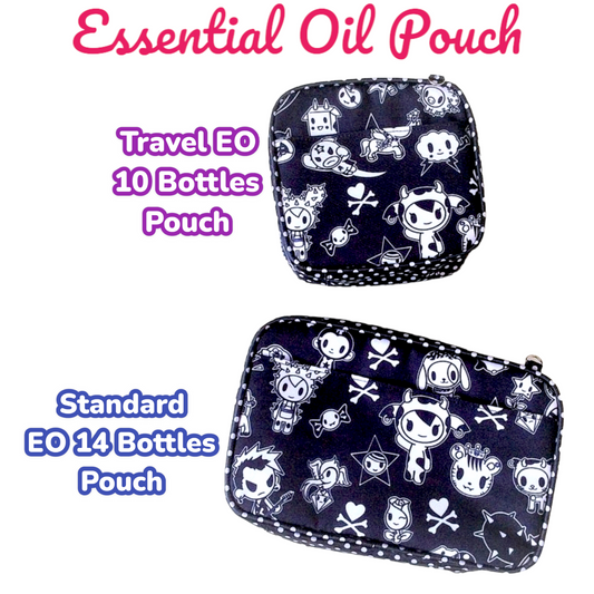 Essential Oil Bottle Travel Pouch | 8 Bottle Essential Oil Pouch | 12 Bottle Essential Oil Pouch | TKDK Design 05